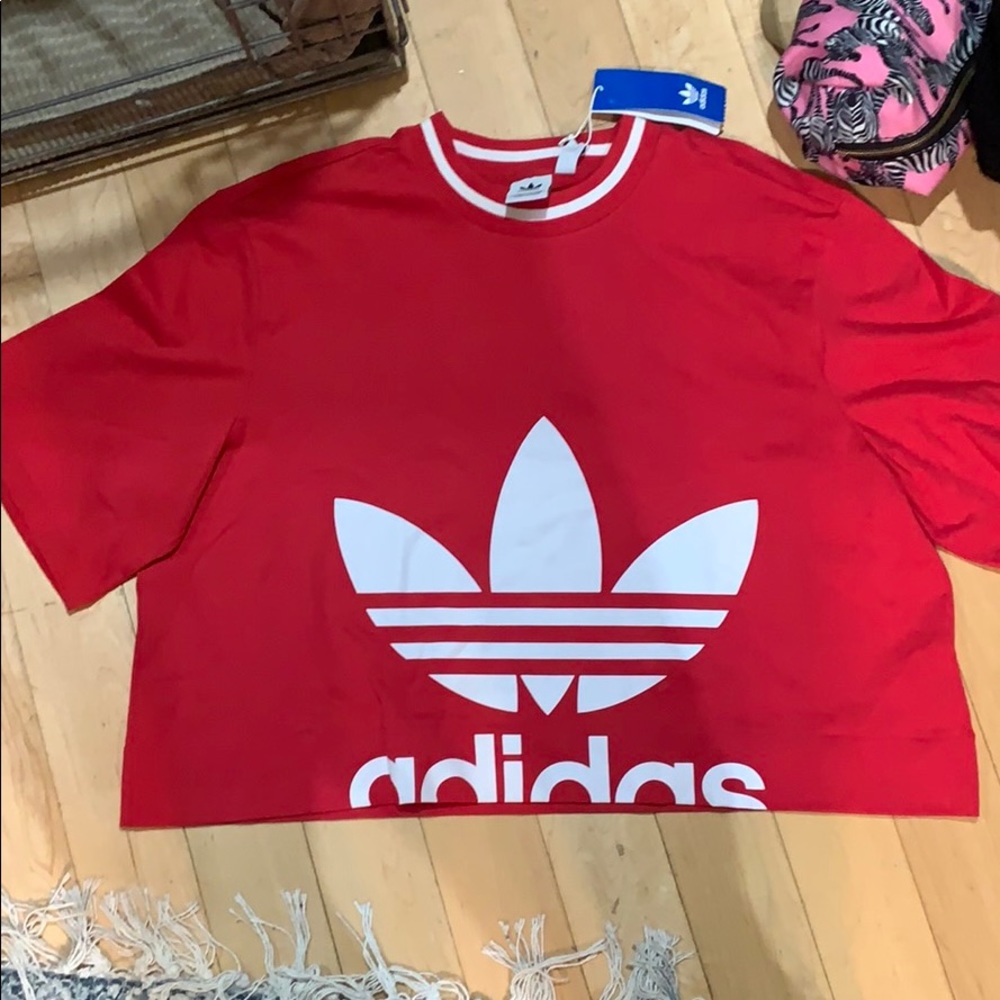 Brand new adidas cropped top